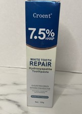 Croent 7.5 nHAP White Tooth Repair Hydroxyapatite Toothpaste 2 PACK exp 2028