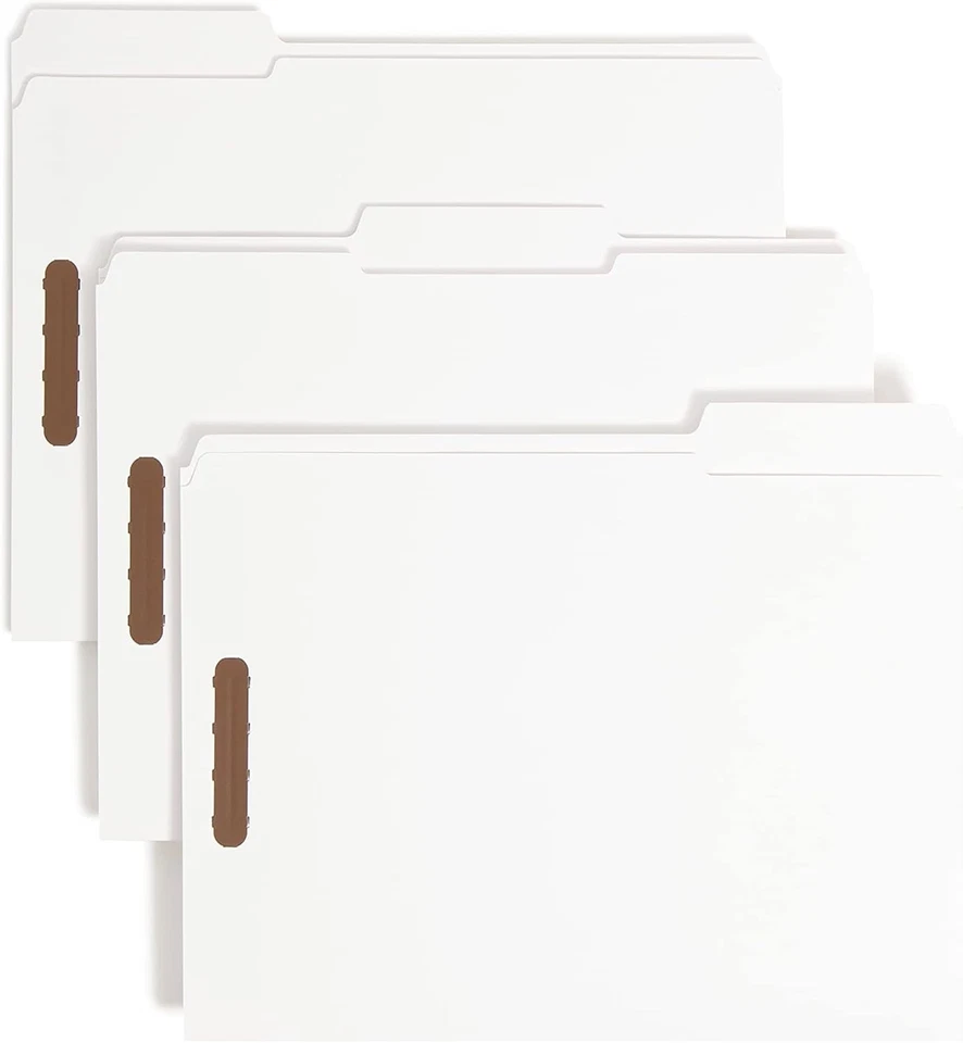 Reliable Expandable Fastener File Folders - 50 Count, Letter Size, White Finish - Image 3 of 4