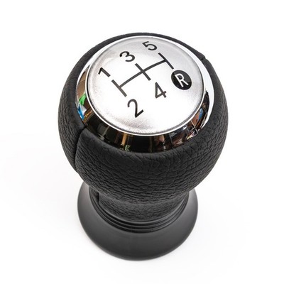 Pomello Leva cambio Cobra in Pelle e Alluminio Nero Rosso - Linea Originale
