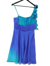 Debut Skater Midi Dress UK12 in Purple