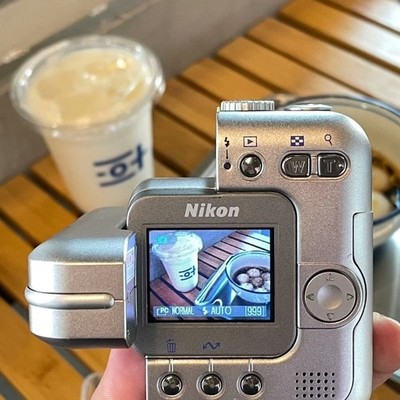 Nikon COOLPIX SQ Digital Camera 3.1MP 3x Optical Zoom Silver Date