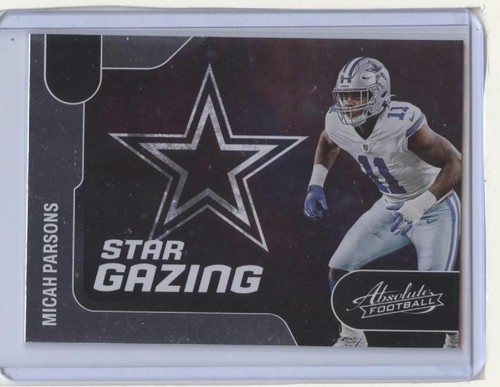 Micah Parsons #SG-6 2022 Panini Absolute Star Gazing card