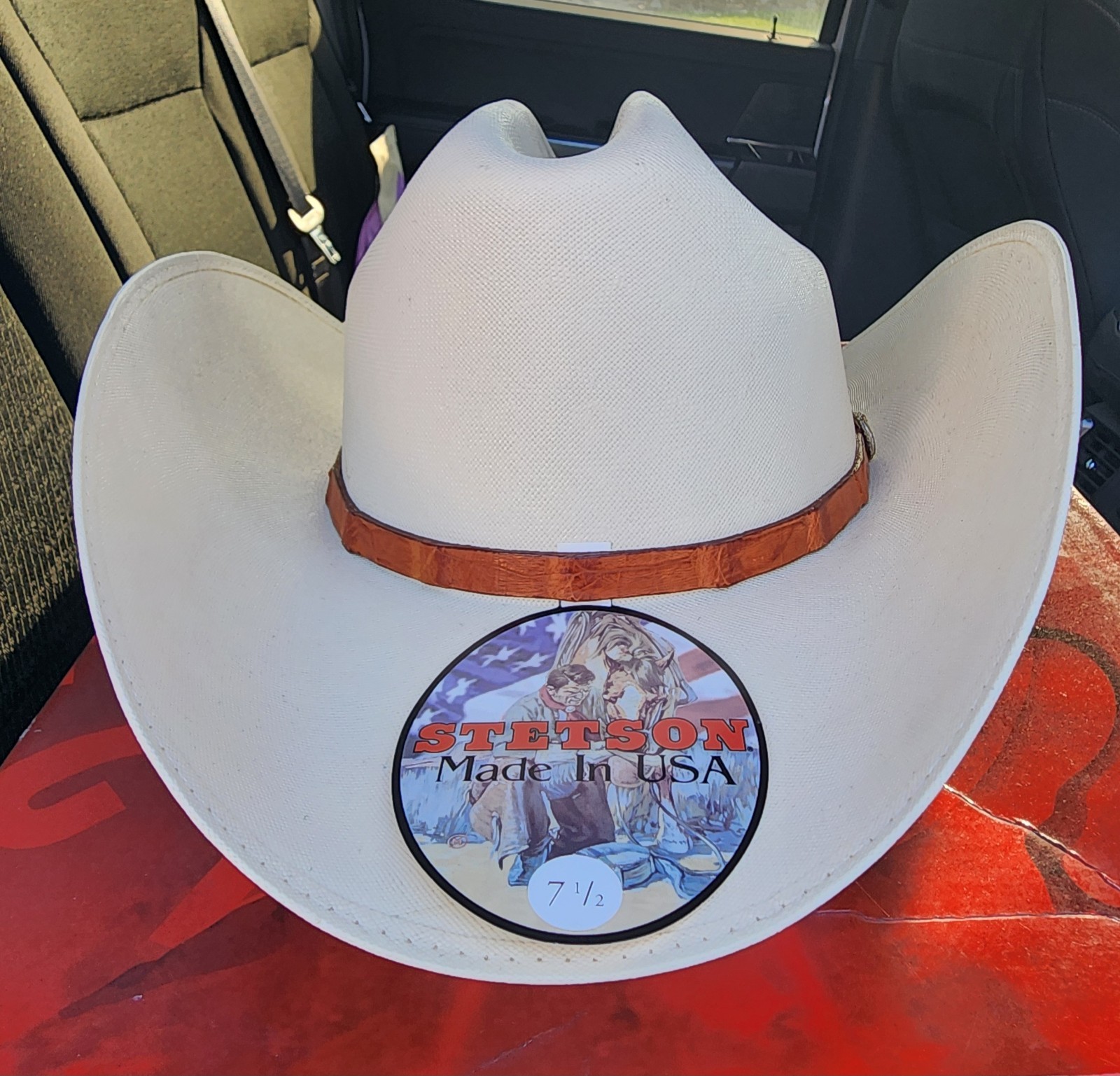 Vintage Stetson El Supremo 5,000X Straw Hat 7 1/2