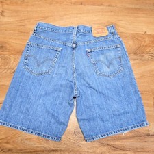 Vintage Levi's 550 Denim Shorts Blue Distressed 34