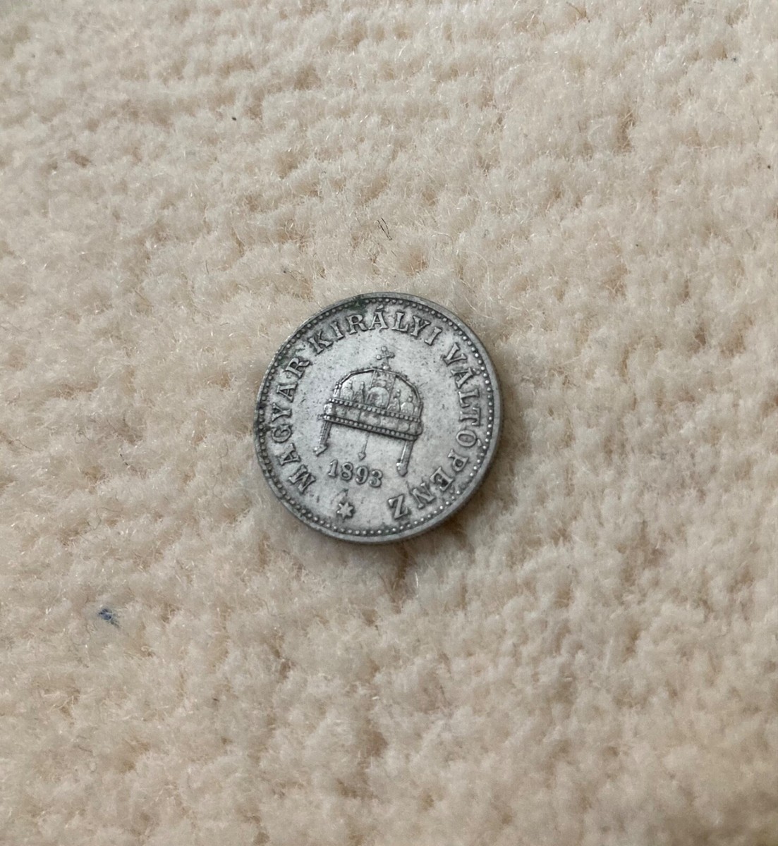 Hungary 20 Filler Coin Antique 1893 Magyar Kiralyi Valto Penz | eBay