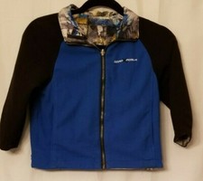 Kid's ZeroXposur Reversible Jacket Coat Zipper Blue 2 Looks 1 Coat Size 5/6