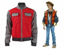Back To Future Marty Mcfly Jacket Cosplay Costumes Adult Coat Halloween Outwear