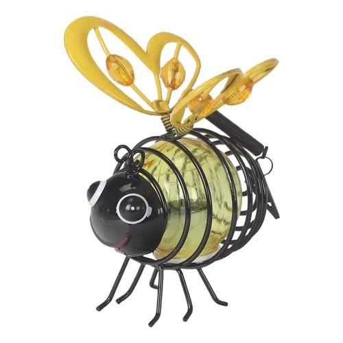 Solar Powered Bee String Lights Outdoor Garden Decor Lamp With Spring And Hook - Picture 14 of 15
