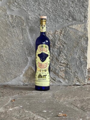 CORRALEJO TEQUILA 1.75 L COBALT BLUE EMPTY BOTTLE ~ EXCELLENT CONDITION