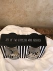 “I Do, What She Says” Stemless Wedding Wine Glasses 2 Pc New — photo 2