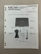 Kenwood KAC-941 Original Service Manual Free Shipping