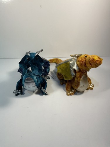 Pair Of Douglas Cuddle Toy Dragons #728 B & 729 B , Plushies, New With Tags - Picture 13 of 21