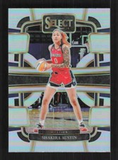 Shakira Austin 2024 Panini Select WNBA Silver Prizms Washington Mystics #17