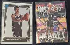 CAMERON THOMAS 2021 Optic Rated Rookie #153 + 2021 Prizm Instant Impact RC Nets