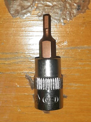 5/64'' AF- 1/4'' drive Allen Hex Bit Socket  Chrome Vanadium Mo CrV.-MO