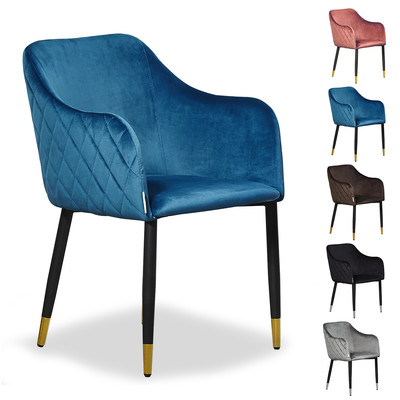 Verona Gesteppt Crushed Velvet TUB Sessel Sitz Stuhl Cafe Esszimmer Stuhl Home
