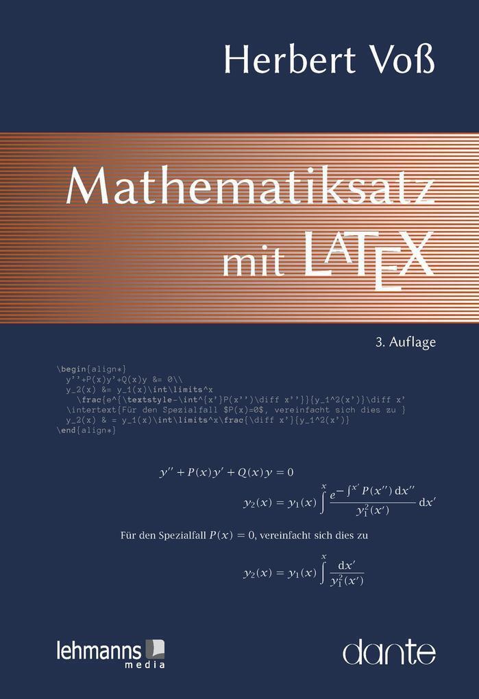 Thumbnail - Mathematiksatz Mit Latex | Herbert Voß | 2018 | Deutsch