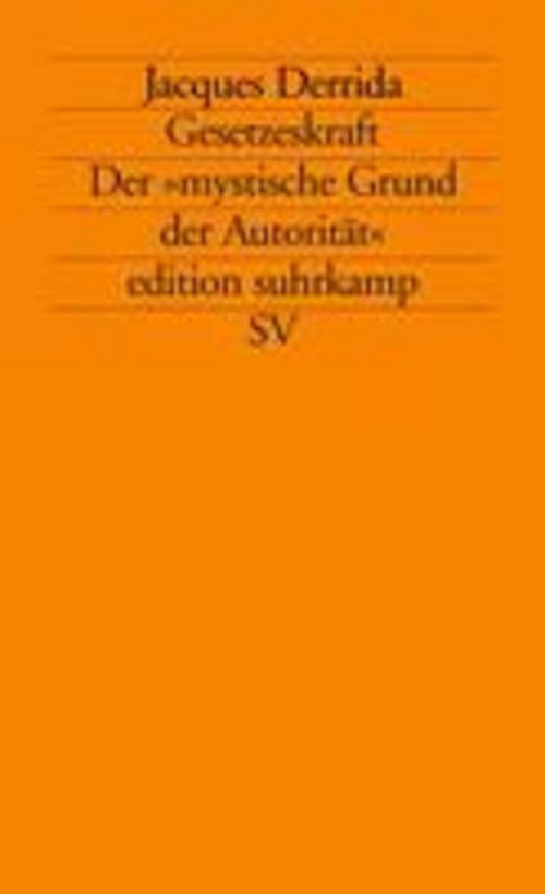 Thumbnail - Gesetzeskraft, Jacques Derrida