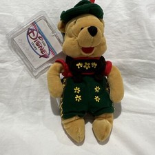 NWT - Disney Store - October Fest - Winnie Pooh - 8" Mini Bean Bag Plush