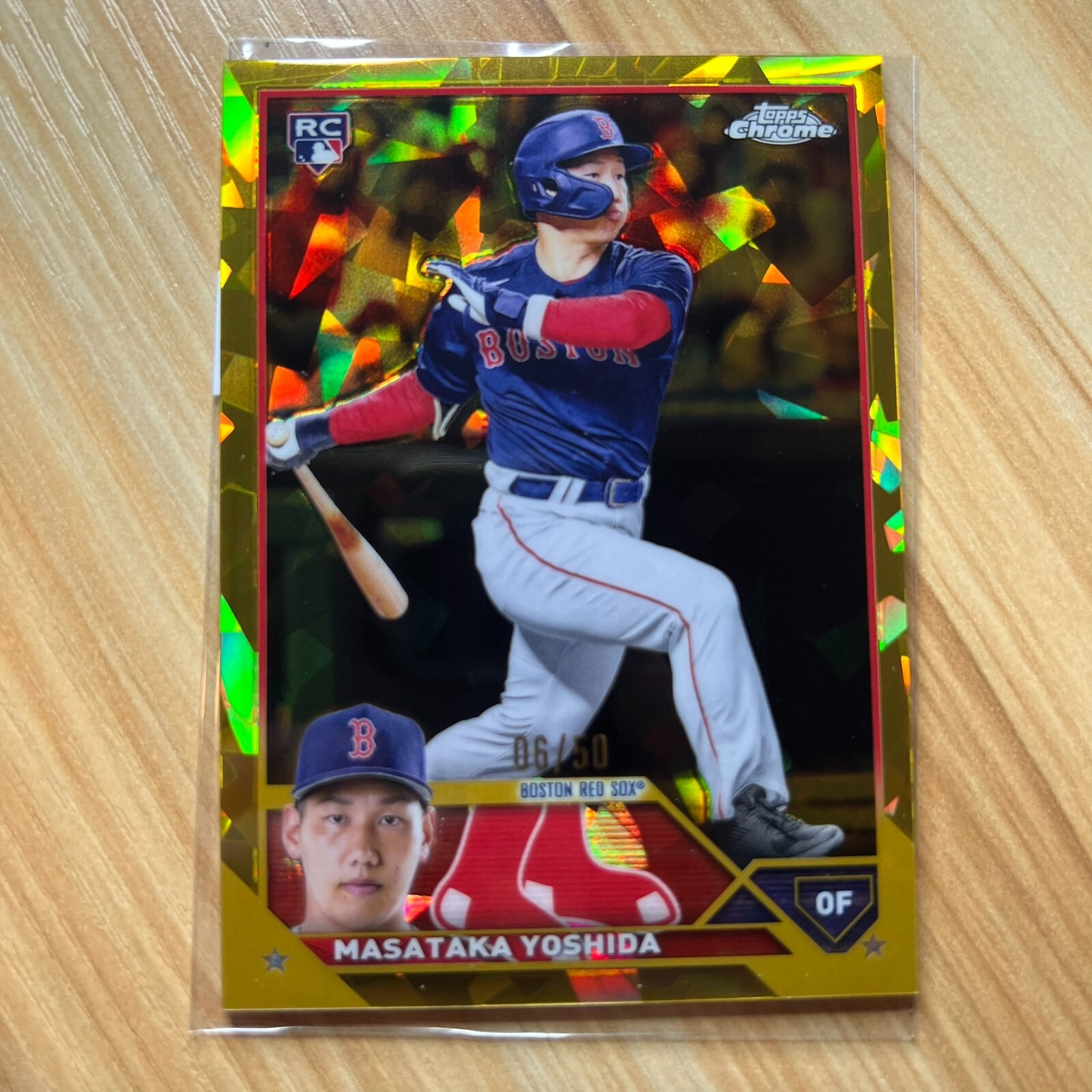 2023 Topps Chrome Sapphire MASATAKA YOSHIDA Gold Refractor RC /50 rookie boston