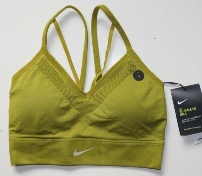 Women's Nike Green Moss Seamless Bra Size Medium Aq0123-390 for sale online | eBay UK