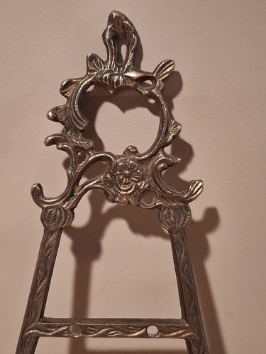 Vintage Metal Ornate Easel Wall Display 17” made in India - Picture 6 of 11