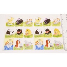 Sticker Sheets Cats Dogs Kittens Puppies Grass Playful Sweet 30 Stickers 2002