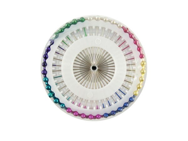 Perlkopf Stecknadeln 55Mm 300 Stk. Bunt Floristik Dekonadeln Hochzeit Basteln-image