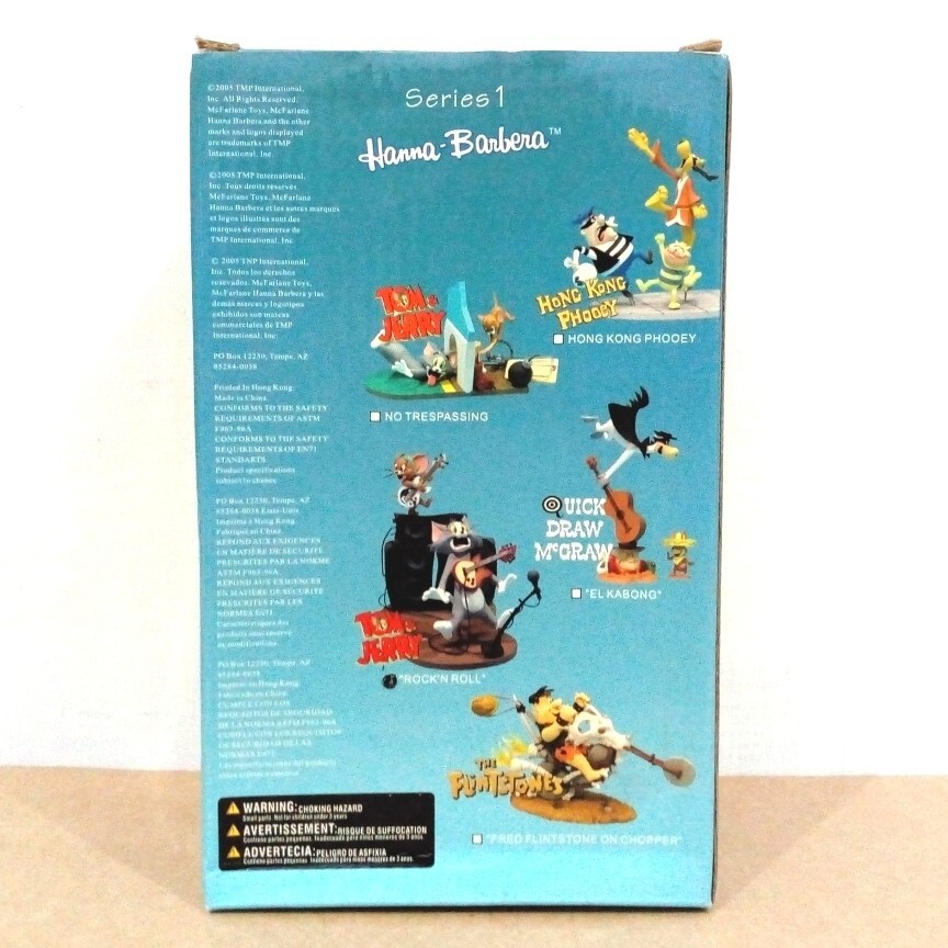 FRED FLINTSTONE ON CHOPPER FIGURE McFARLANE TOYS HANNAH