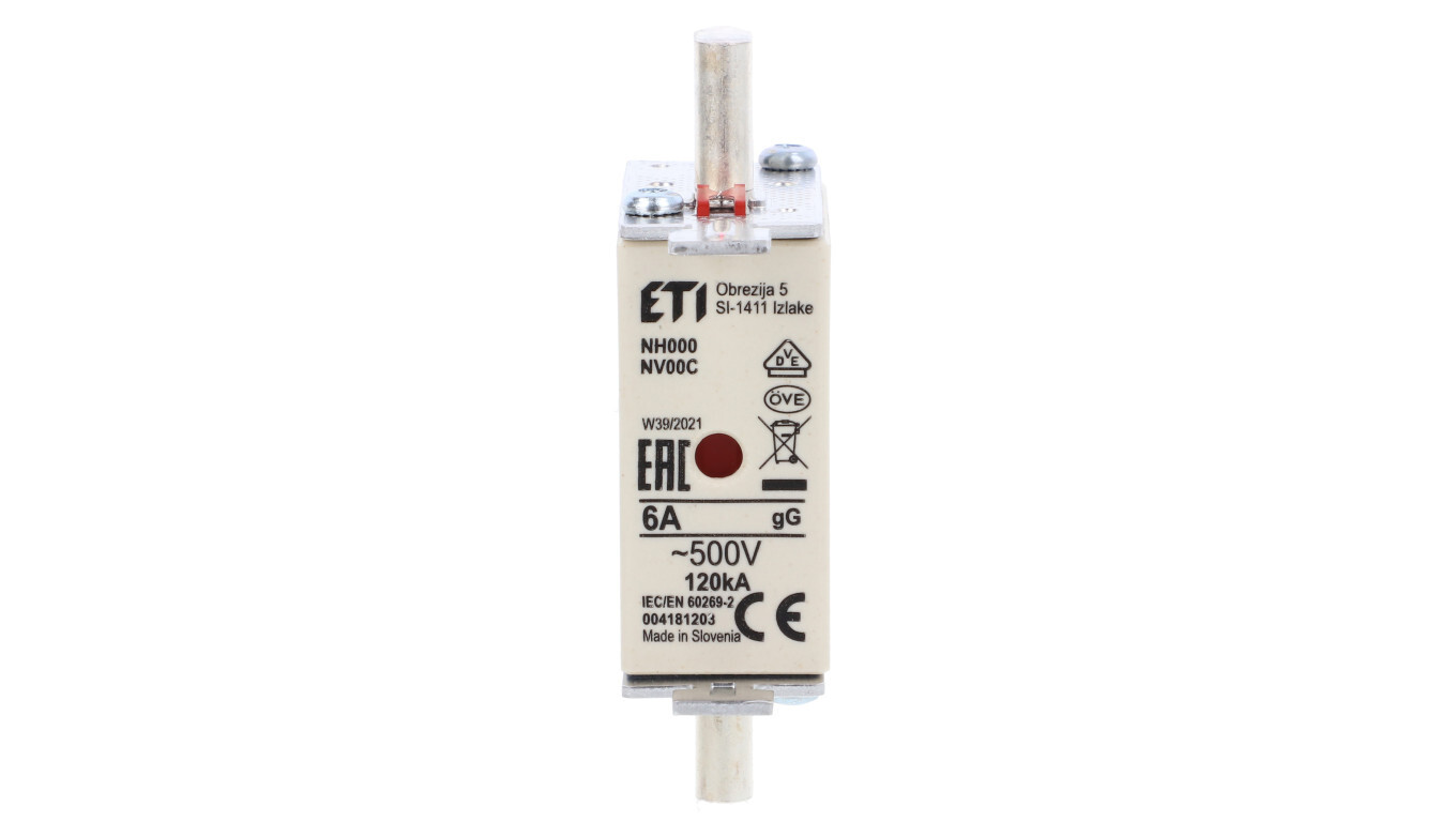Fuse link KOMBI NH00C 6A gG / gL 500V WT-00C 004181203 /T2UK