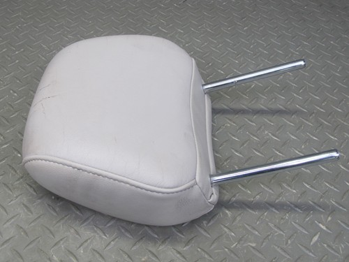 07-09 NISSAN 350Z Z33 CONV SET OF 2 FRONT LEFT & RIGHT LEATHER HEADREST GRAY OEM - Picture 8 of 22
