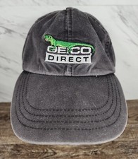 ☆Vintage☆ ~Geico Direct Insurance Gecko Lizard Logo Baseball Cap Hat~ ☆LOOK☆