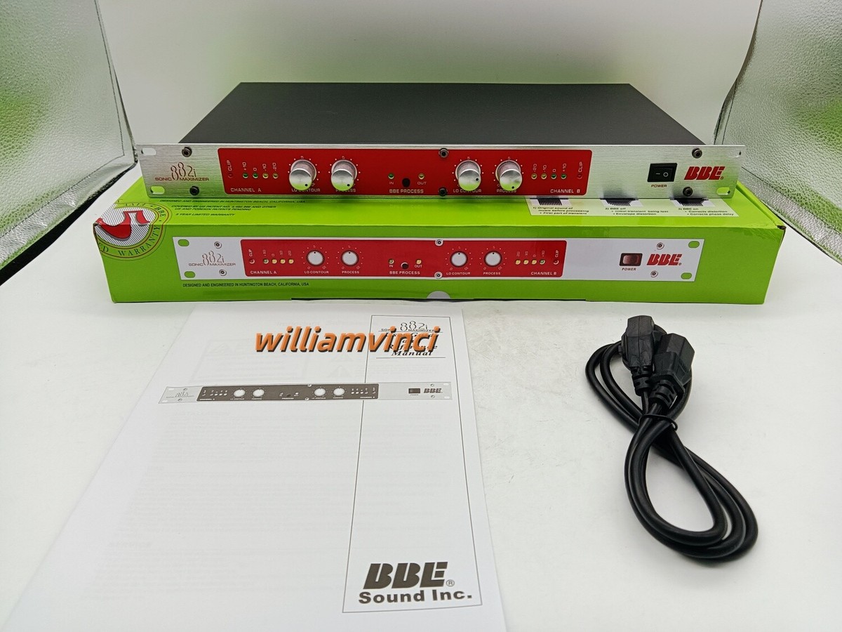 NEW 882i BBE Sonic Maximizer Rackmount Unit 1U With 1PCS XLR