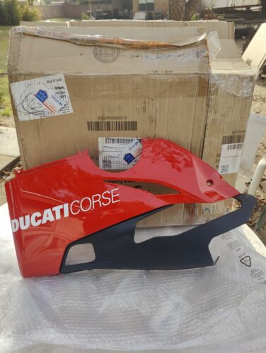 Ducati V4R Panigale Left Lower Belly Fairing Cowl Side Cover OEM 48019163A