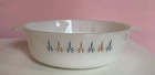 Vintage Fire King Candle Glow Atomic Star 1 1/2 Qt. Casserole Dish