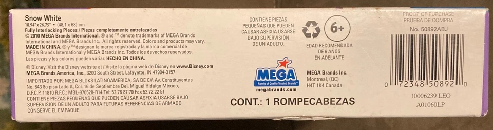 Mega quebra-cabeça Disney Branca de Neve Expressions 300 peças lacrado Rogerson 19x27 - Imagem 4 de 4