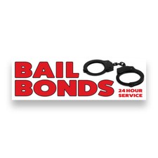 Bail Bonds Vinyl Banner with Optional Sizes (Made in the USA)