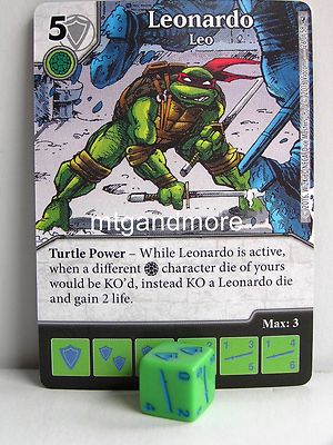 Dice Masters - #026 Leonardo Leo - Teenage Mutant Ninja Turtles