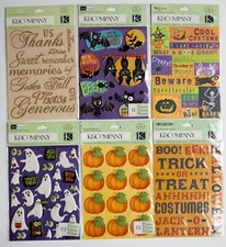 K & Company Stickers, Halloween/Fall THEME, You Pick, some Rare!