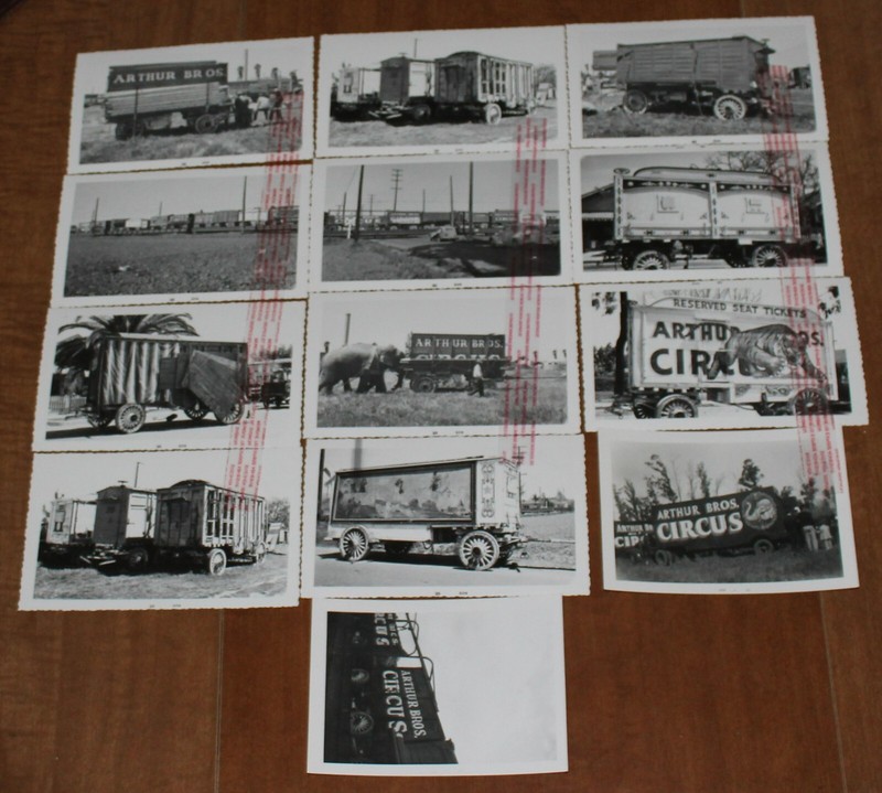 Arthur Bros Circus-Photos/Photographs-Reprints-B&W-(Set of 13)