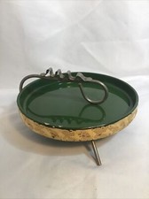 1950s Made in the USA Hand Decorated 22k Gold Weeping Bright Gold Craft Ashtray