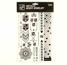 Littlearth Los Angeles Metallic Body Jewelry Temporary Foil Tattoos, 2 Sheets