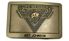 North American Fishing Club Life Member Belt Buckle