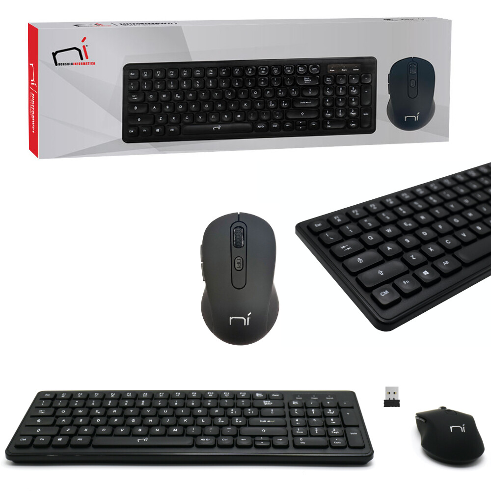 Kit Tastiera E Mouse Wireless Tellur Green, 2,4 GHz, Ricevitore Nano Crema 241995 - Foto 3