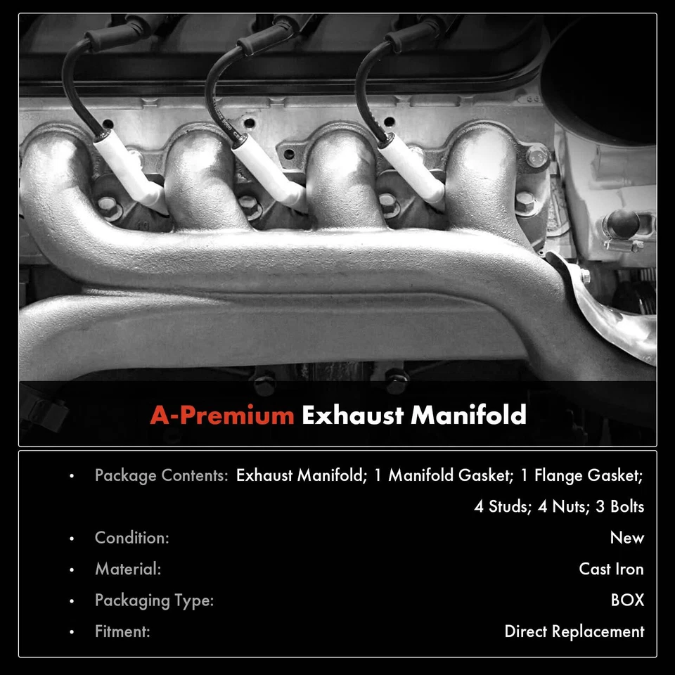 Colector de escape derecho con junta para Ford Edge Fusion Taurus X Lincoln Mercury Foto 2 de 4