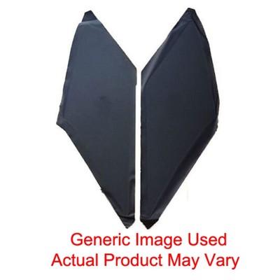 Interior Trim Sail Panels Black Ribbed for 1968-72 Chevy El Camino 2 Dr Coupe