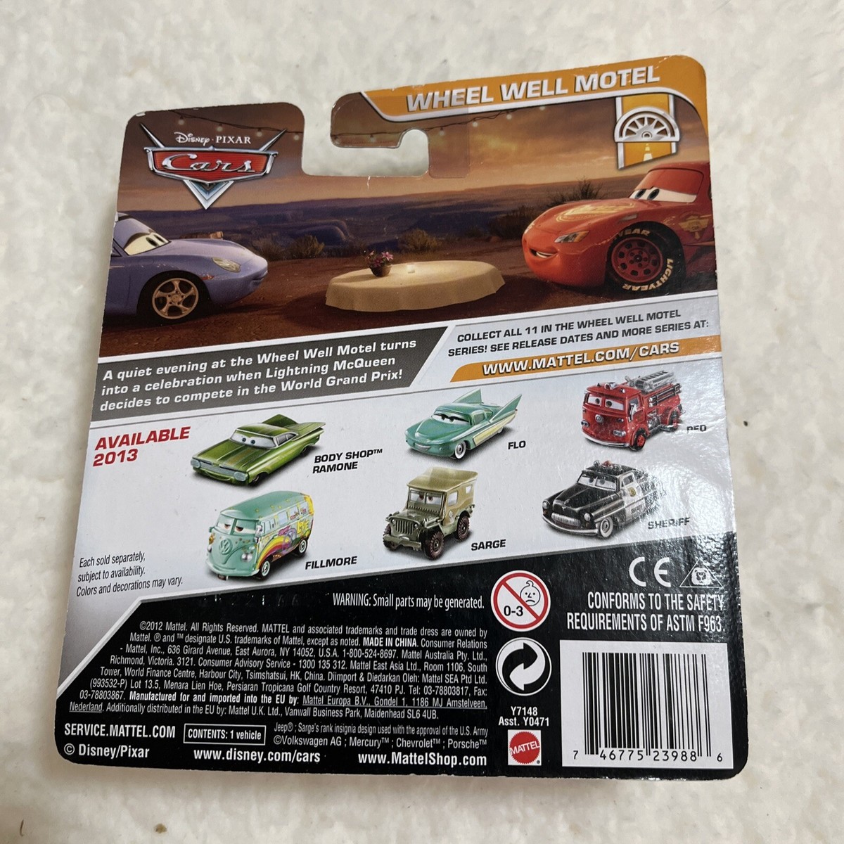 DISNEY PIXAR CARS BODY SHOP RAMONE WHEEL WELL MOTEL 2012 | eBay