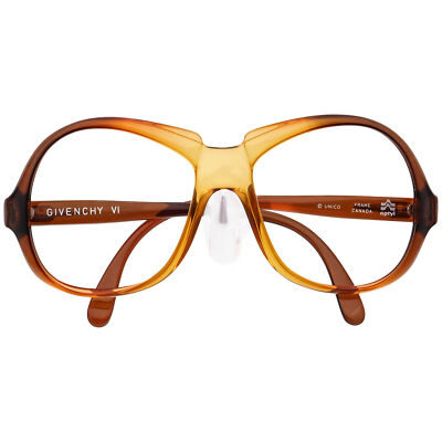 Givenchy Vintage Sunglasses Frame Only VI Unico Crystal Brown