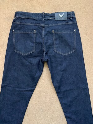 John Richmond Men s Slim Fit Stretch Blue Jeans, Size W34''-L32'', RRP£140.