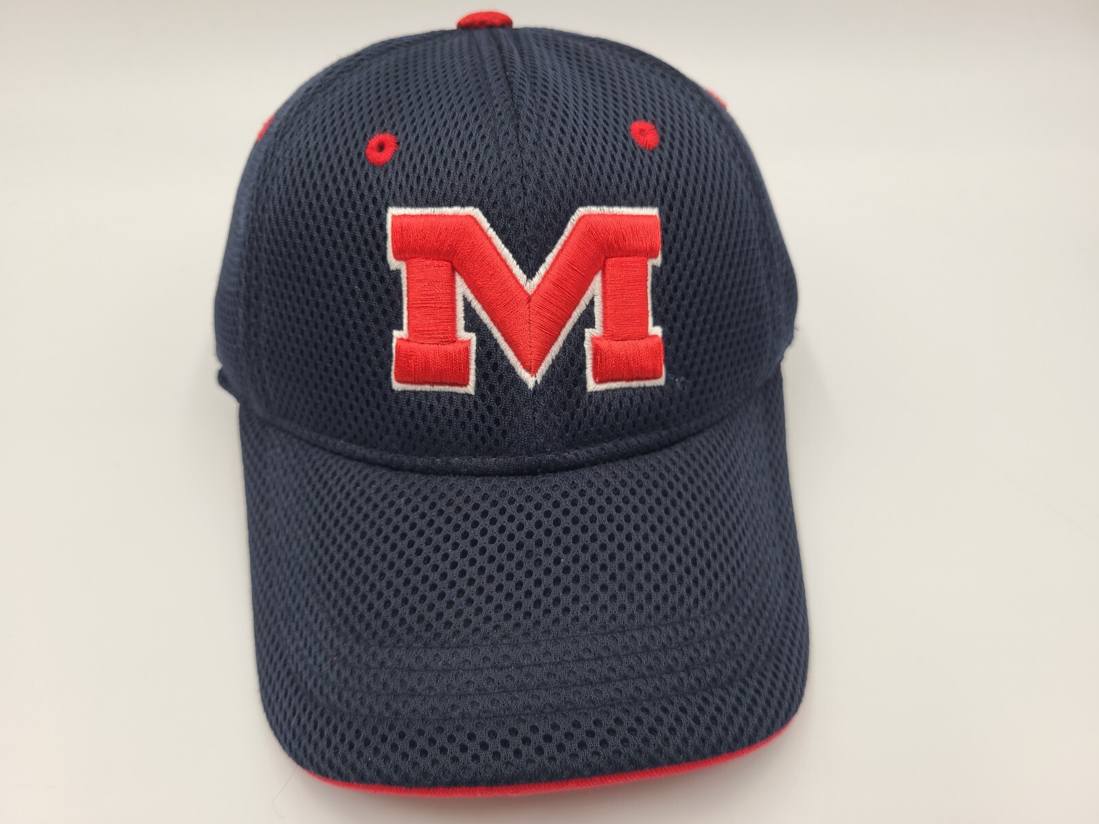 Ole Miss Rebels NCAA Flex Fitted Hat for Youth in Blue